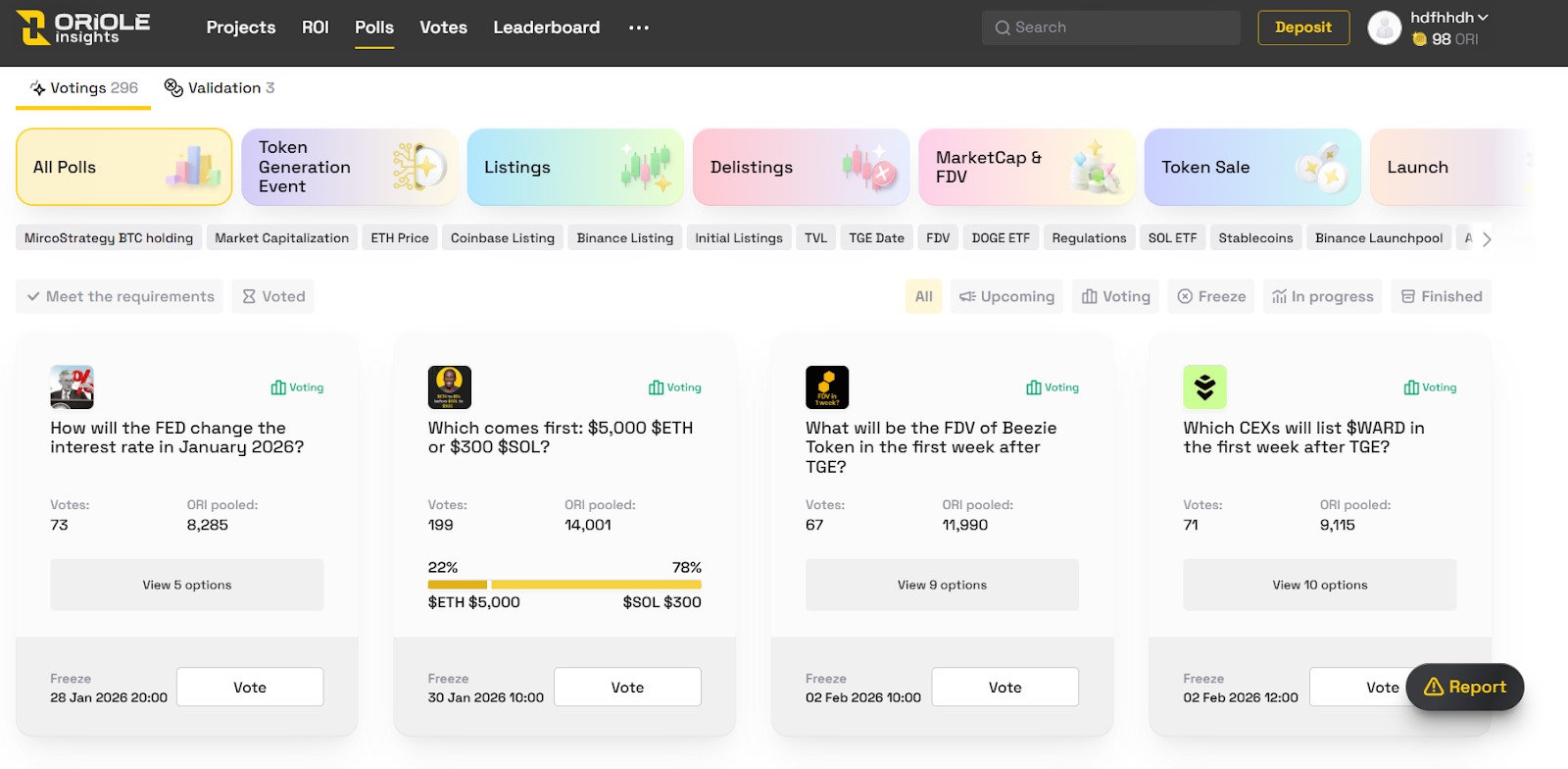 Oriole Insights outcomes