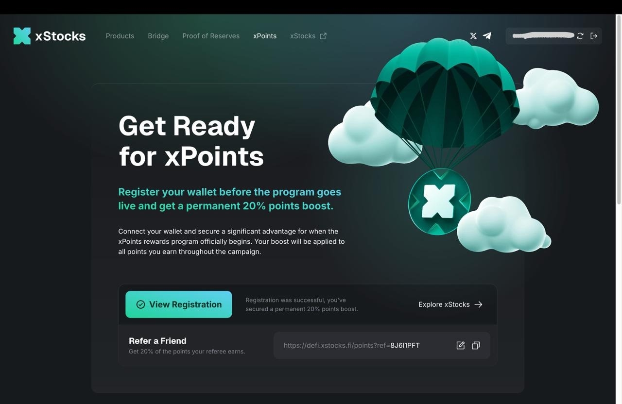 xStocks referral program