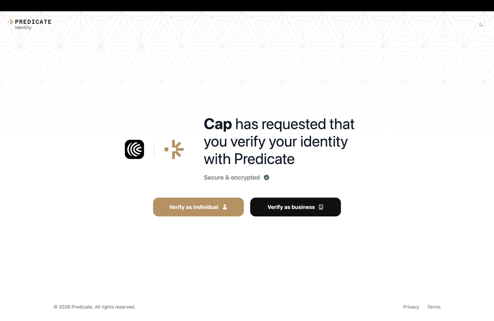 Cap IDO Predicate KYC