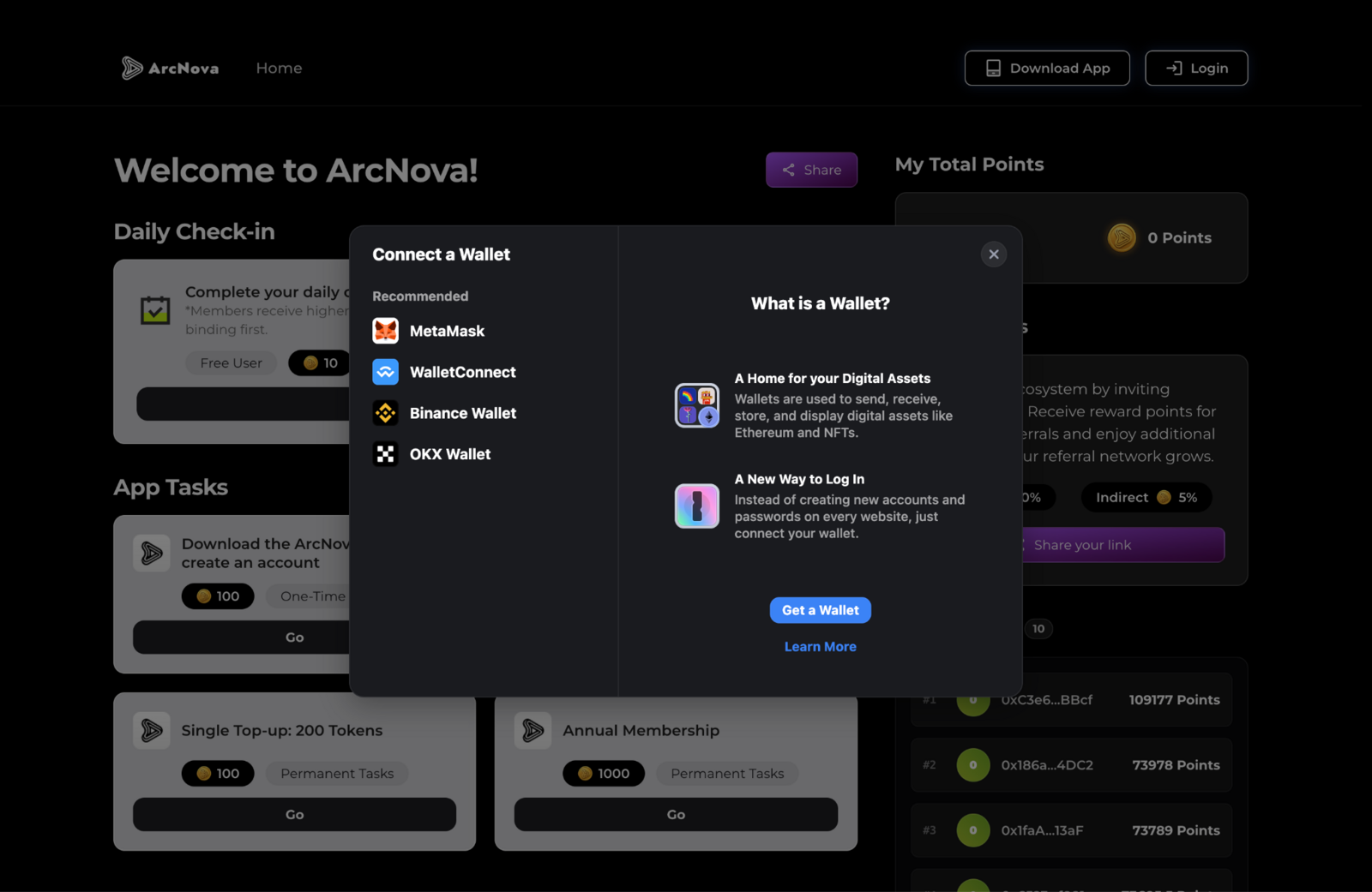 Arcnova login
