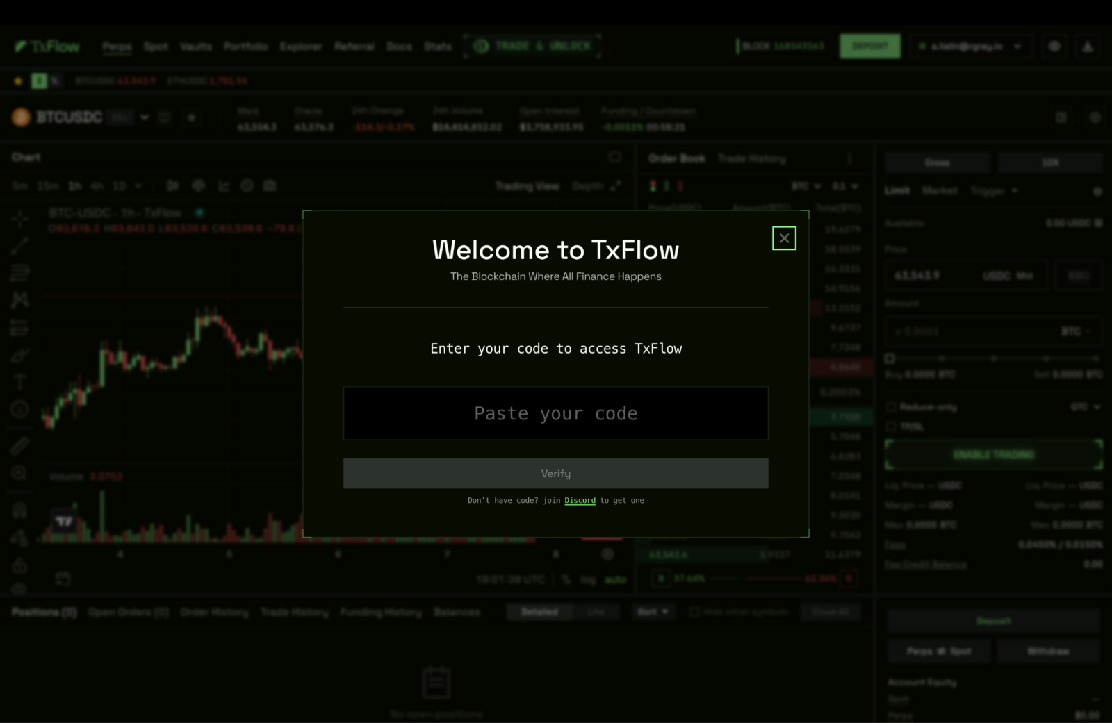 txflow invite code