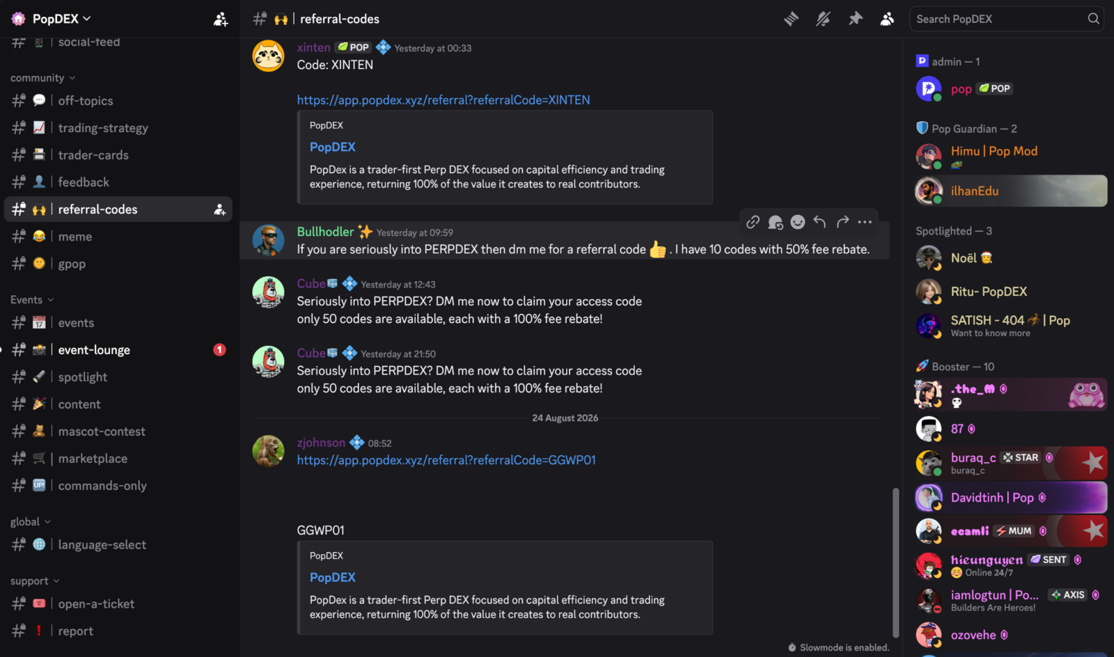 popDEX discord