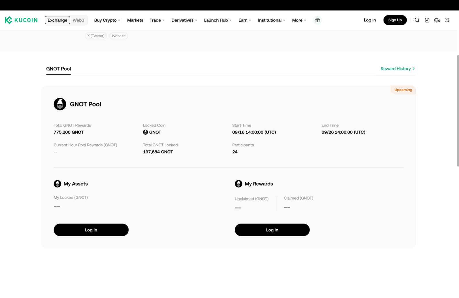 gnot token gempool on KuCoin
