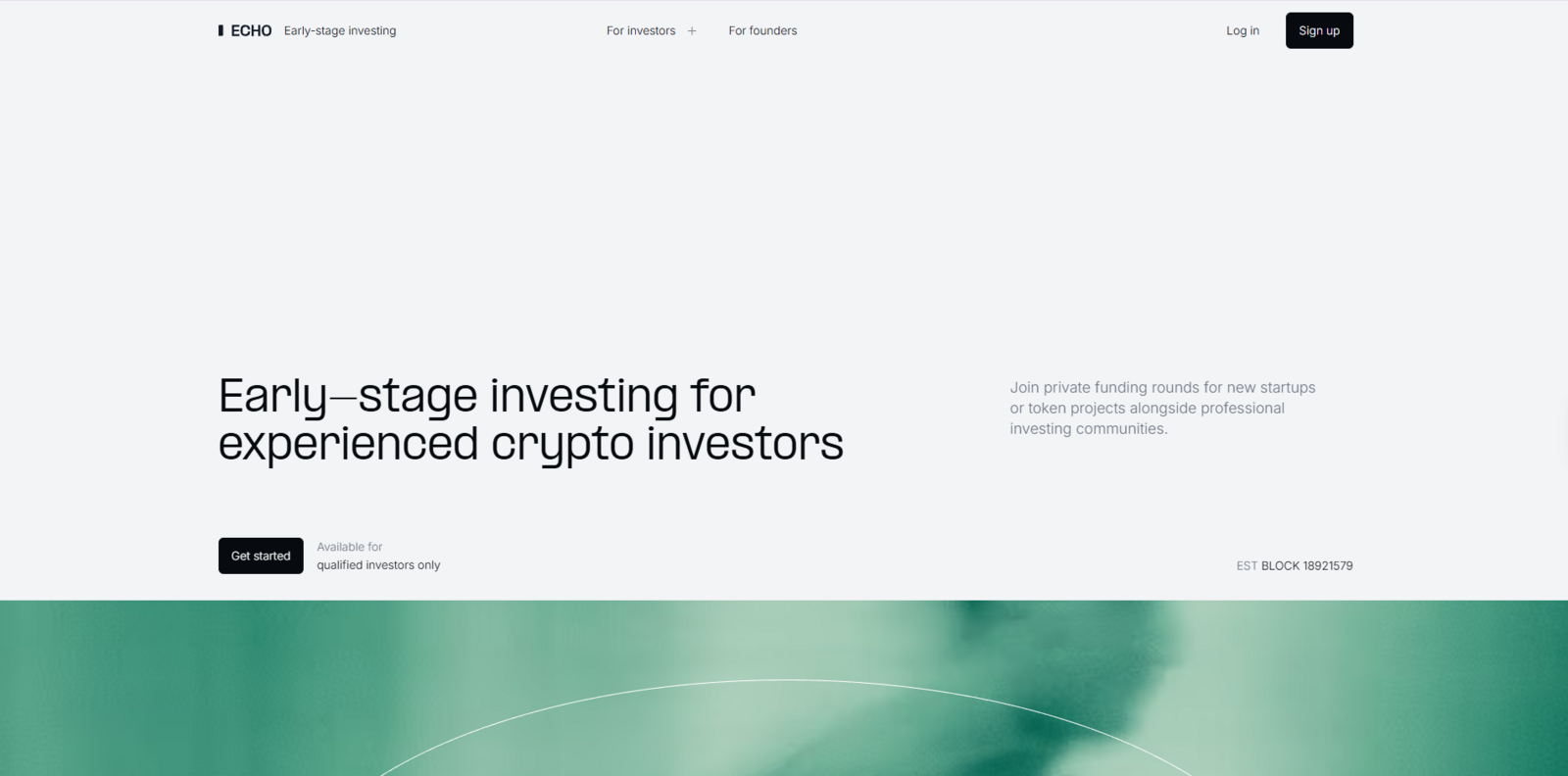 Echo main page

