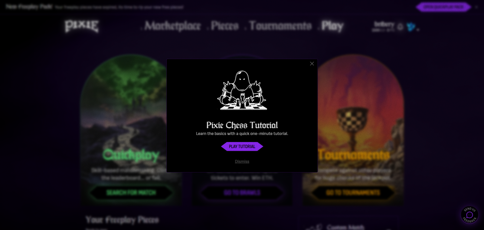 Pixie Chess play tab