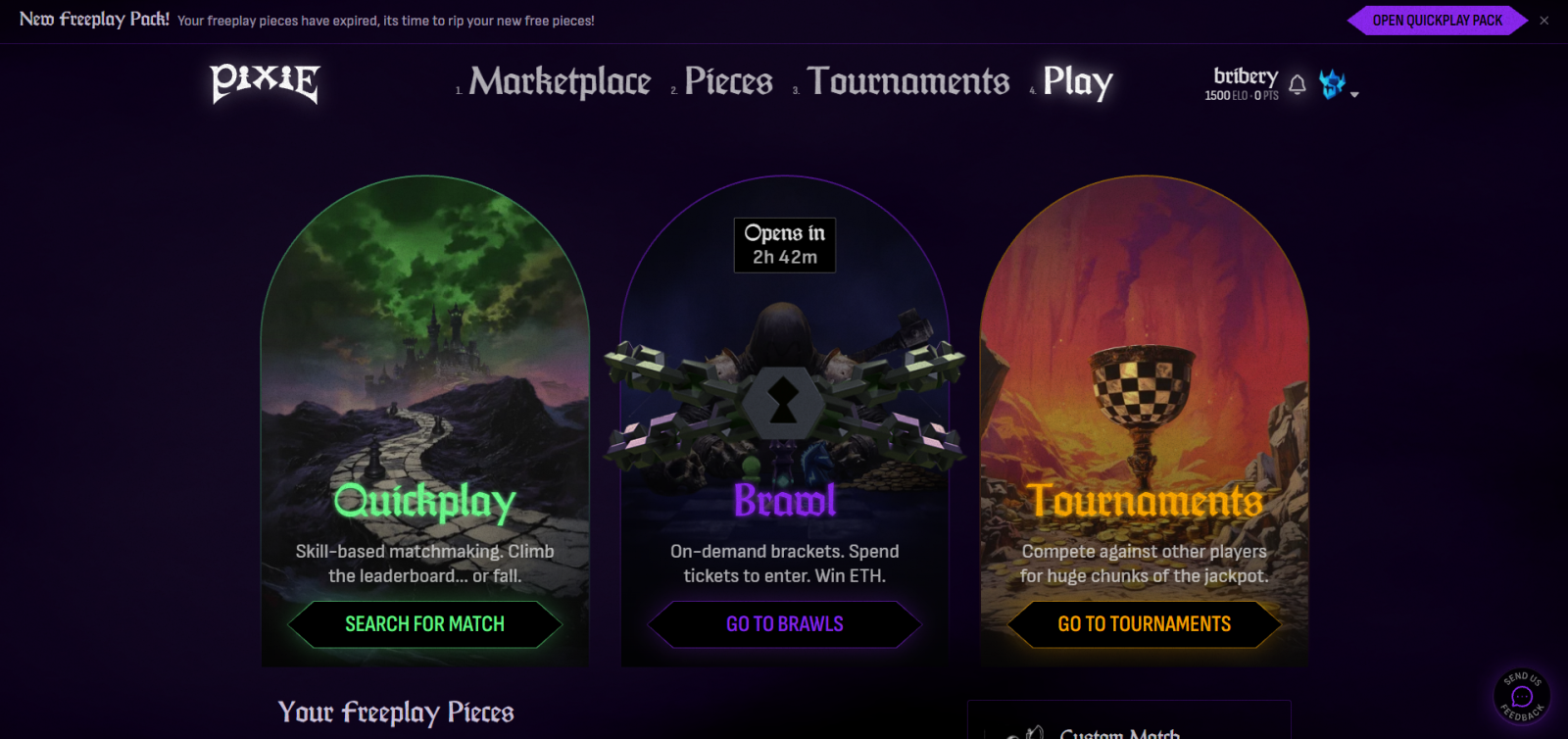 Pixie Chess game modes