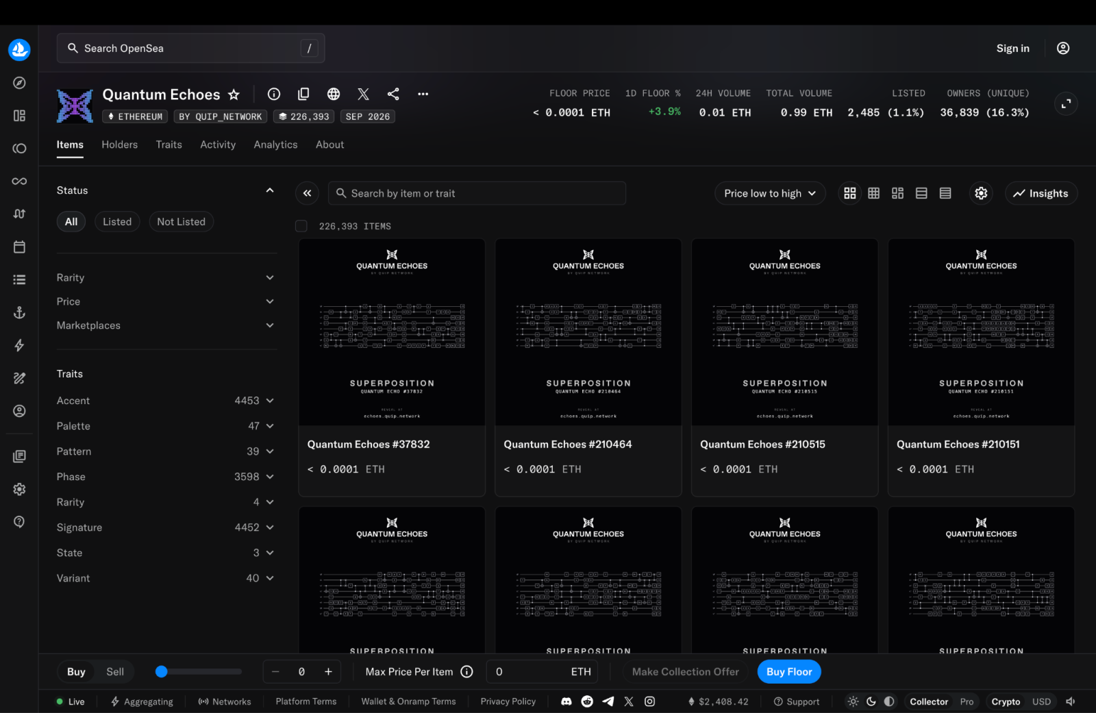quip network NFT