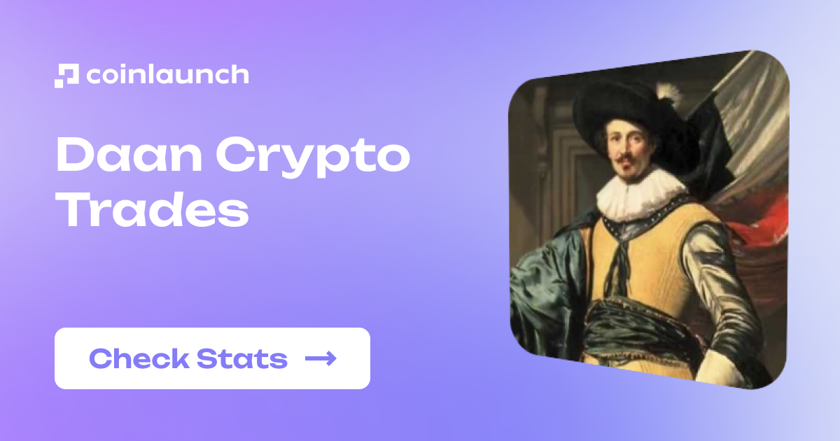 Daan Crypto Trades: Statistics, Performance Overview & Supported Projects