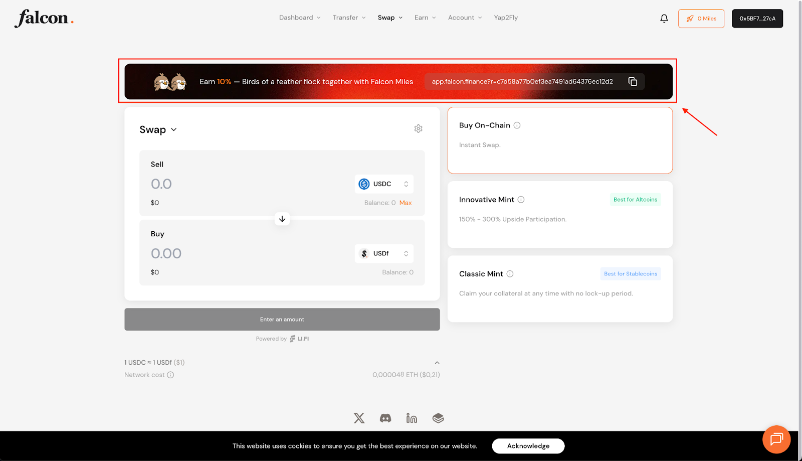 Falcon Finance Refer