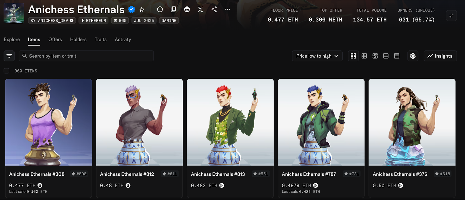 Anichess airdrop NFTs screen