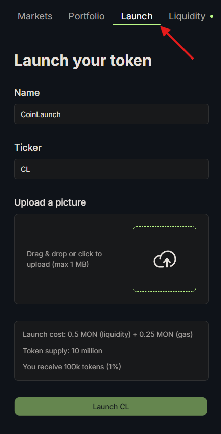 Kuru launch token