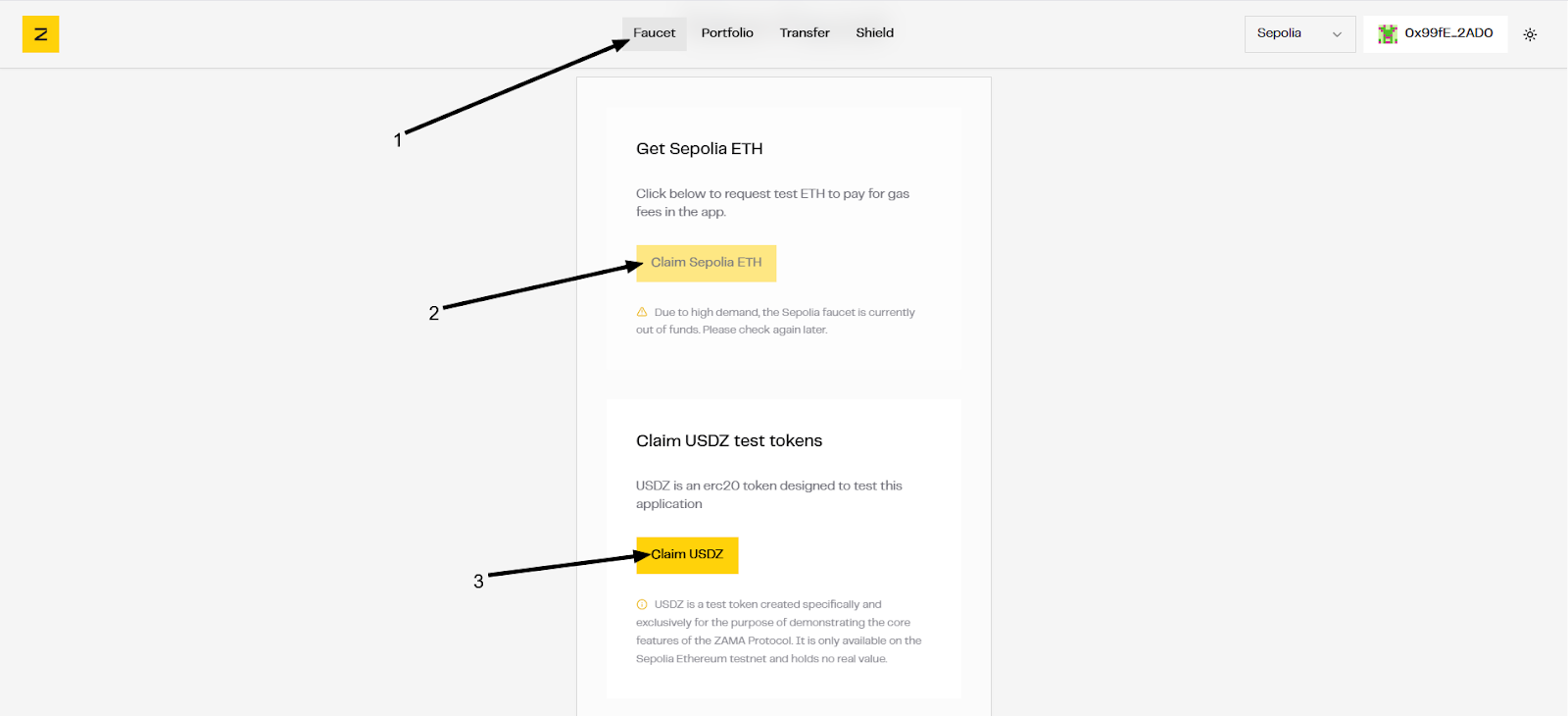 Zama Faucet tab