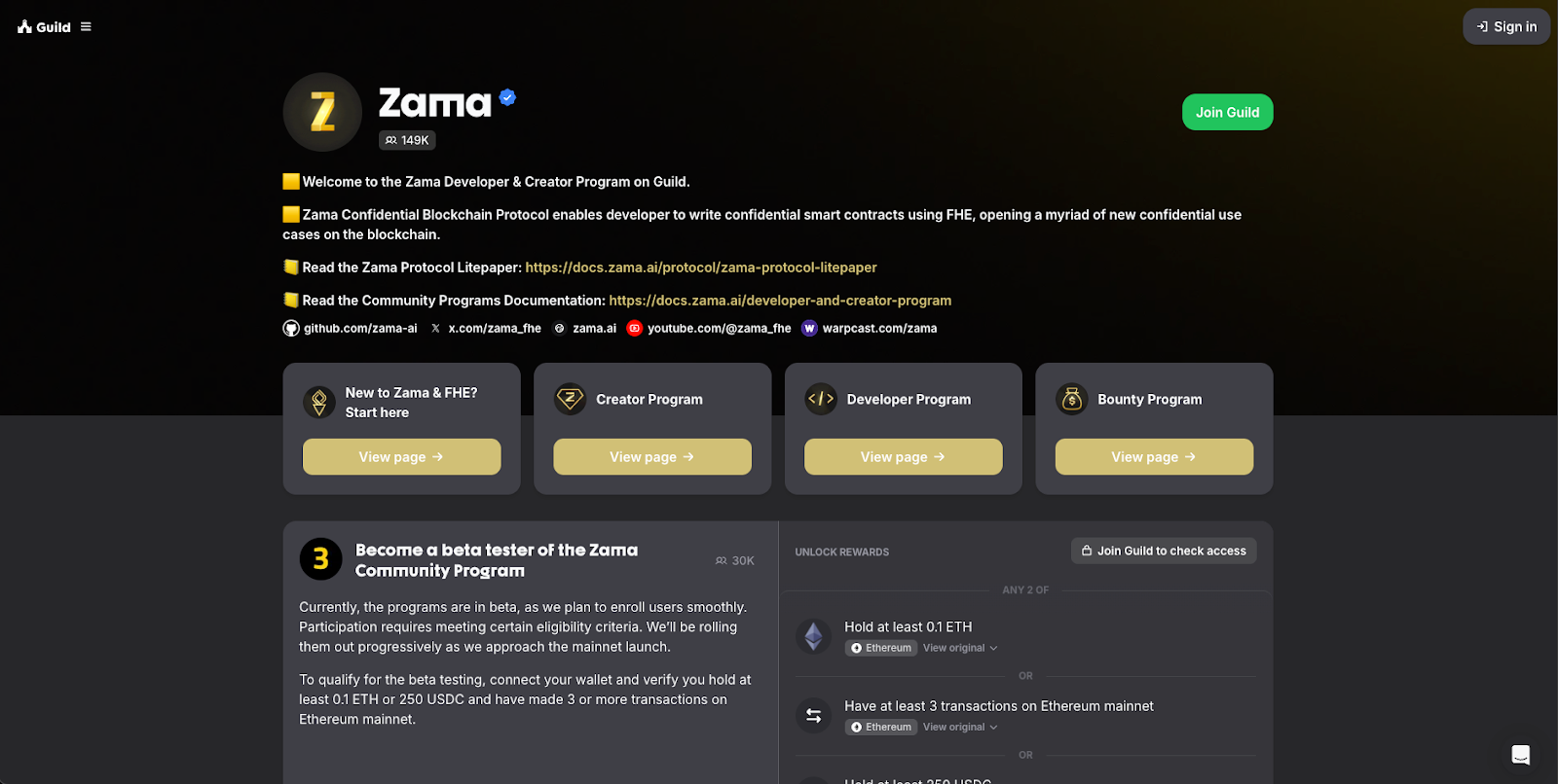 Zama Airdrop: All Information, Data & Stats