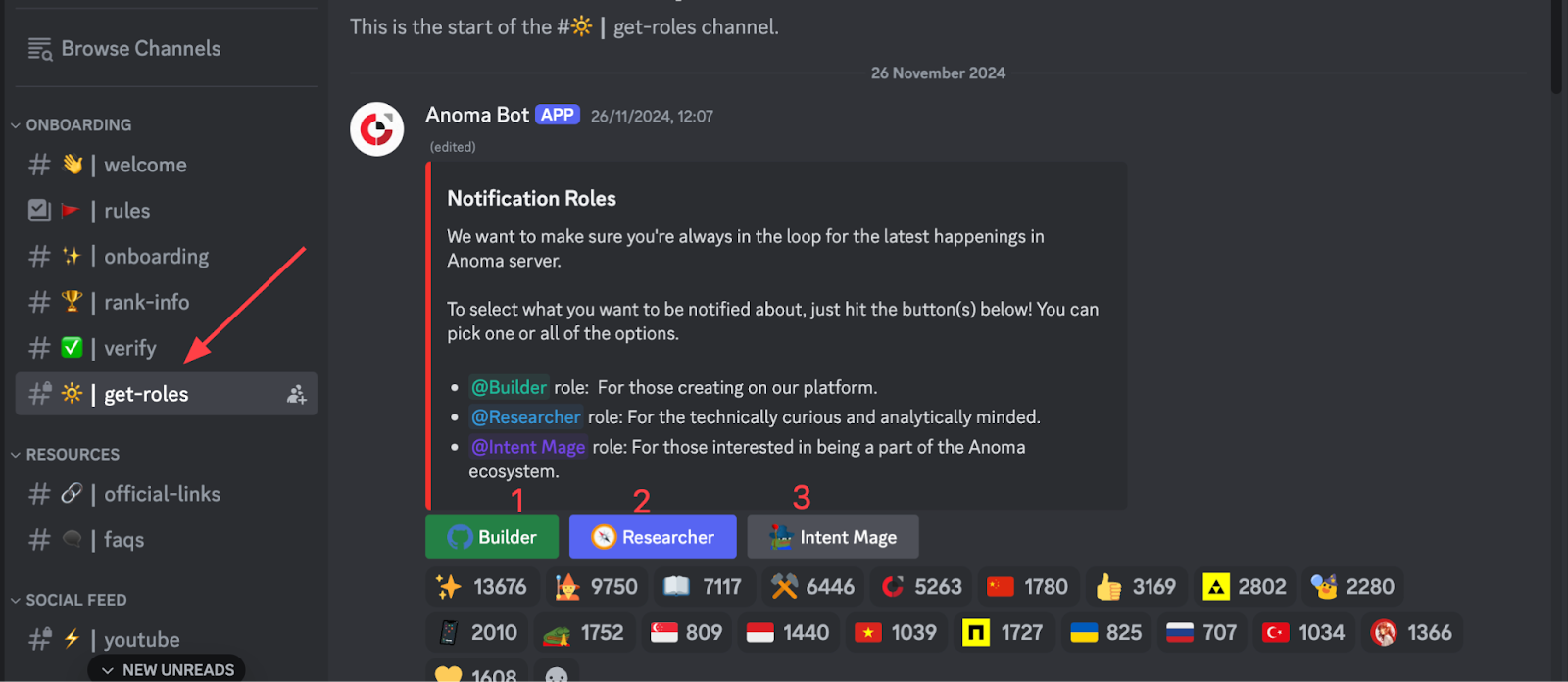 Discord roles Anoma