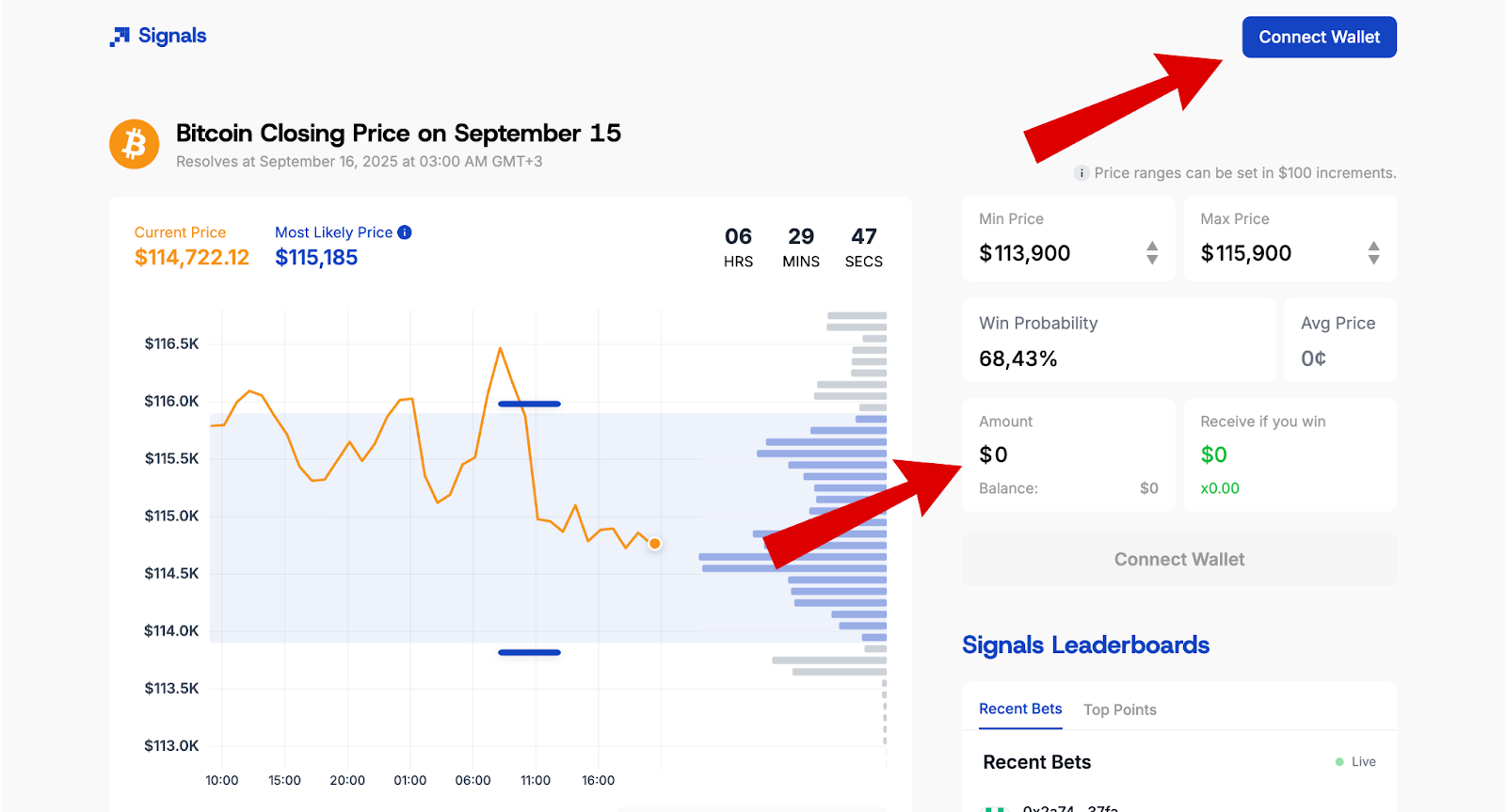 Citrea Airdrop Signals screen