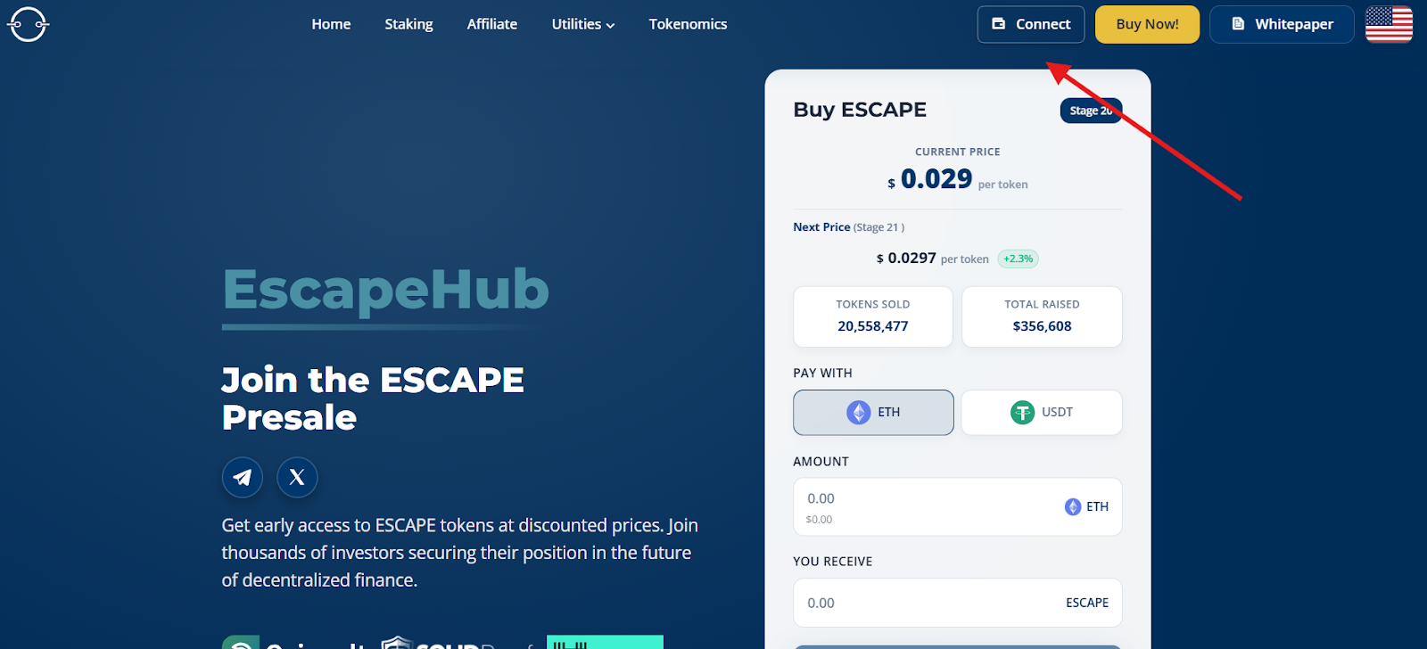 EscapeHub ICO round