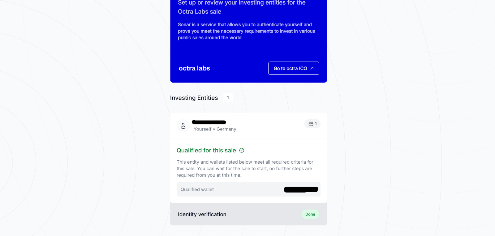 Echo ICO qualified