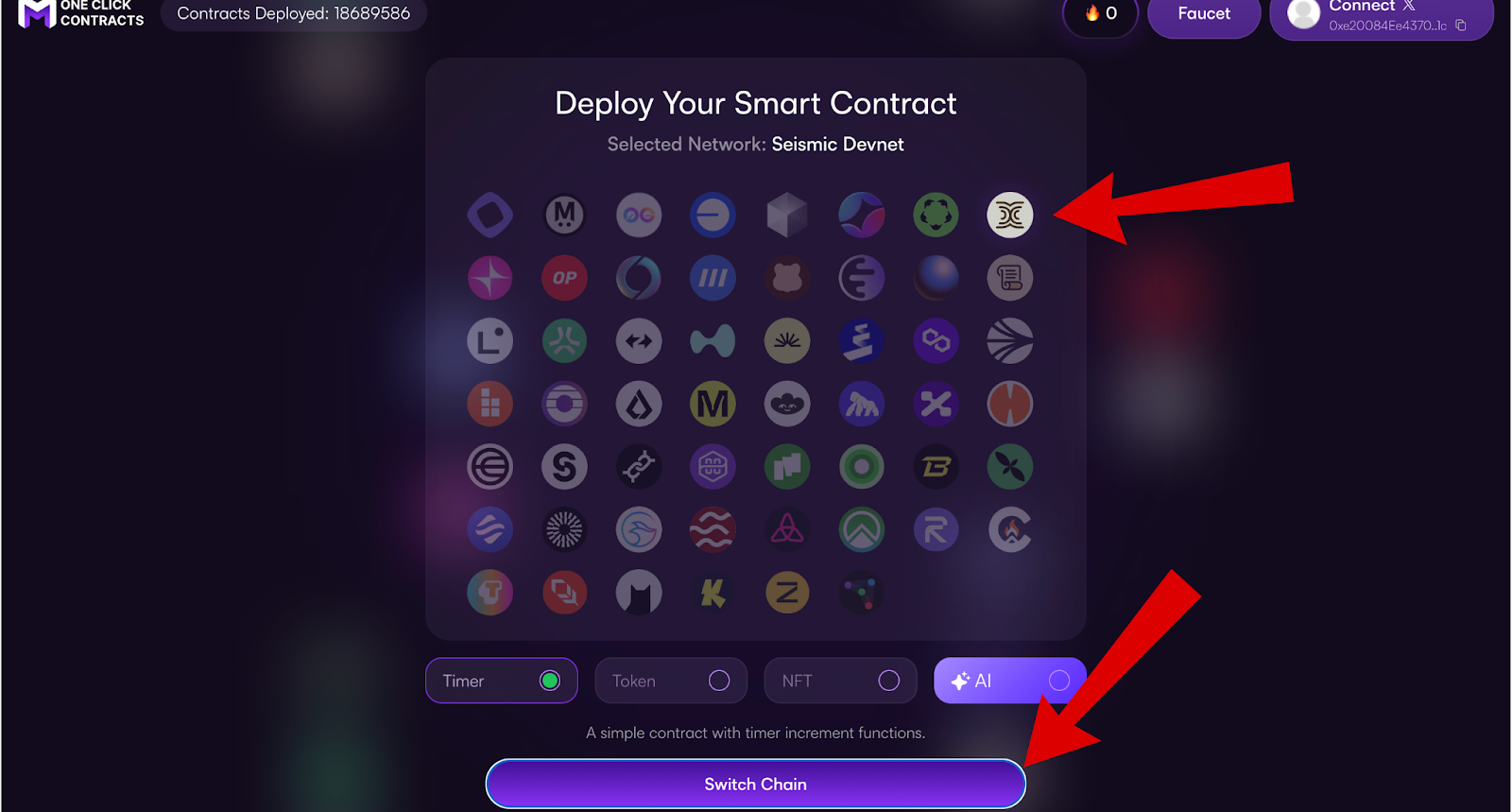 switch network screen