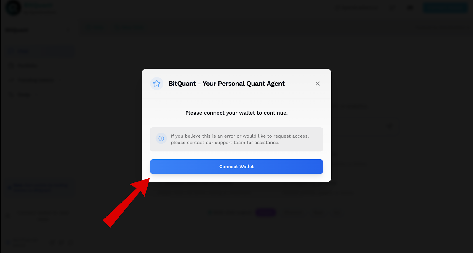 OpenGradient airdrop bitquant screen