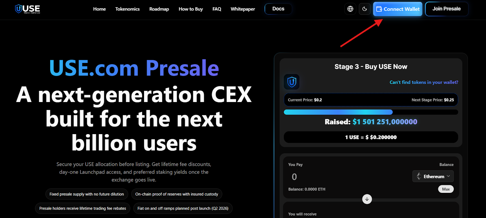 Use.com presale