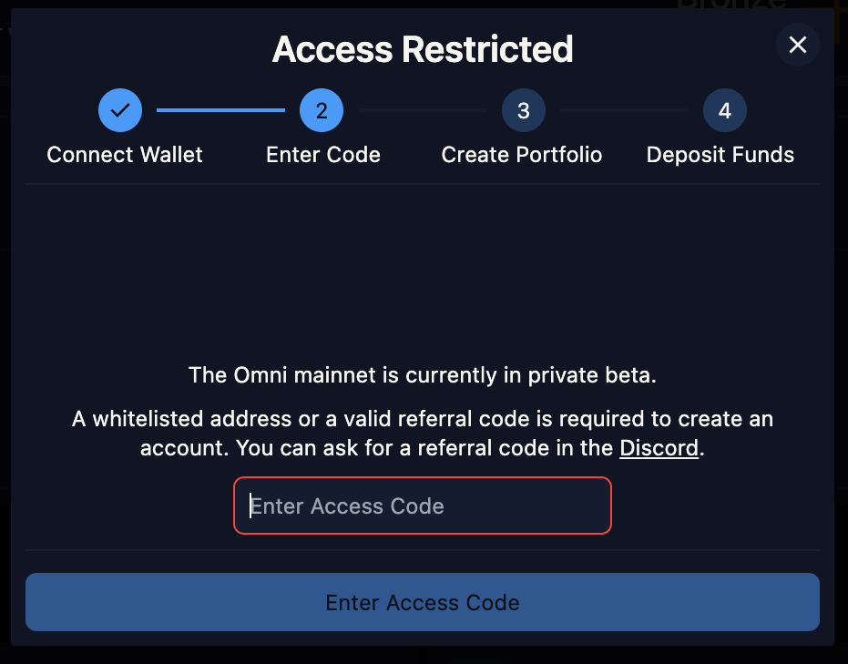 Màn hình mã truy cập Airdrop Variational