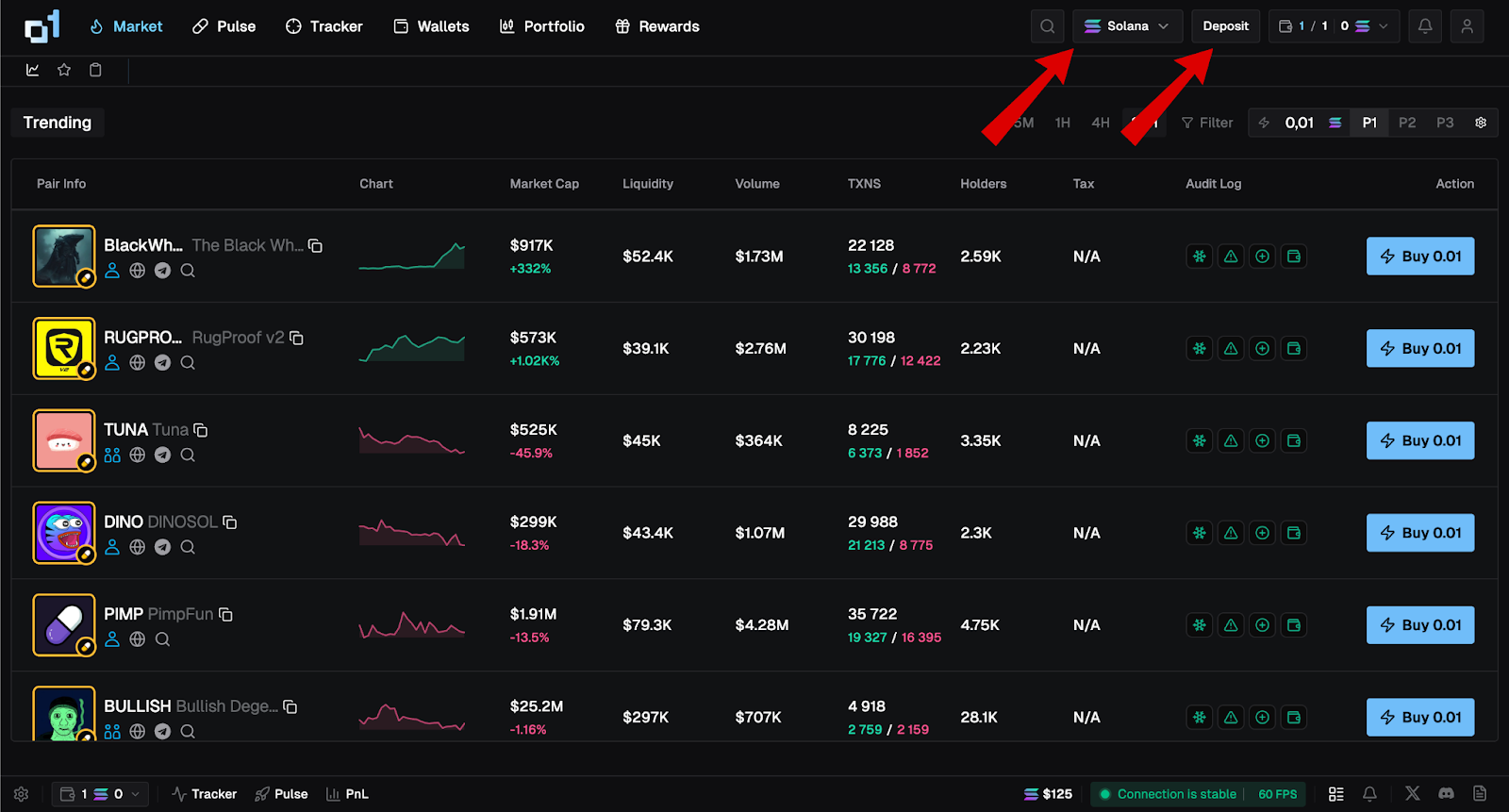 o1 exchange airdrop account funding screen