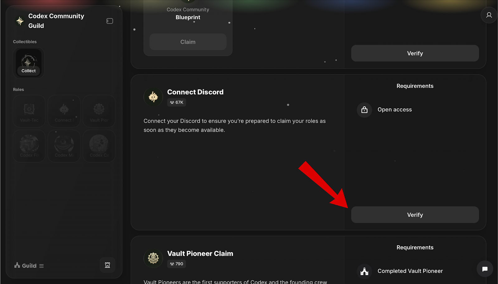 Codex airdrop discord role